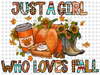 Pre-Order Just A Girl Who Loves Fall Non-Glitter Dream Transfers