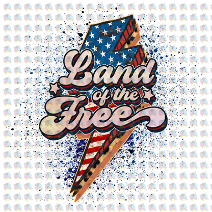 Pre-Order Land Of The Free Glitter Dream Transfer Screen Print