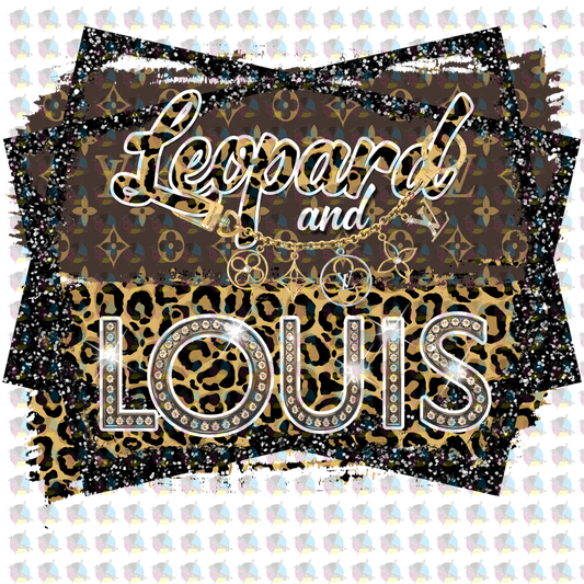 Pre-Order Leopard And Louis Glitter Dream Transfer Nk Exclusive With Pocket Screen Print