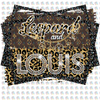 Pre-Order Leopard And Louis Glitter Dream Transfer Nk Exclusive With Pocket Screen Print