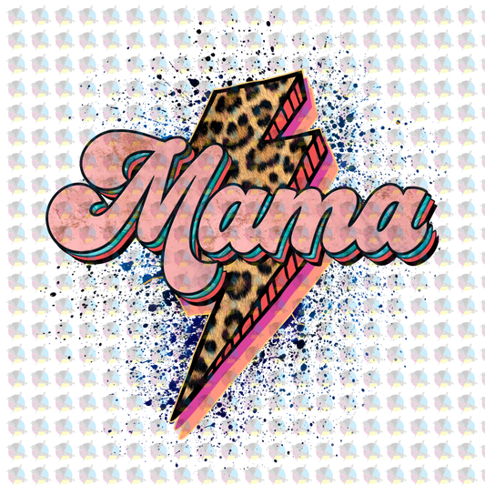 Pre-Order Mama Bolt Leopard Glitter Dream Transfer Screen Print