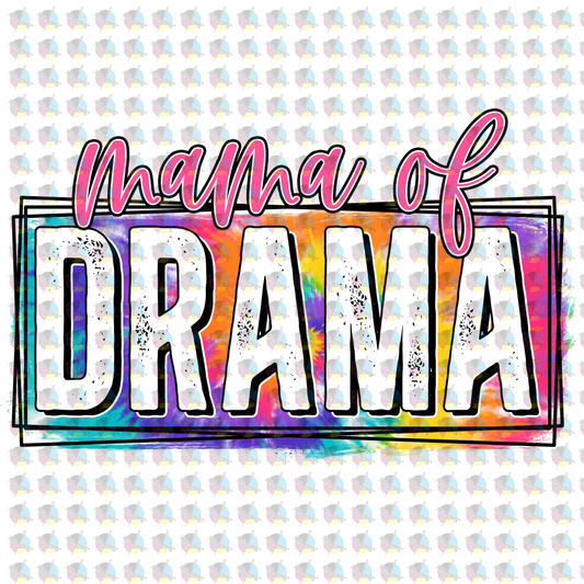 Pre-Order Mama Of Drama Glitter Dream Transfer Screen Print