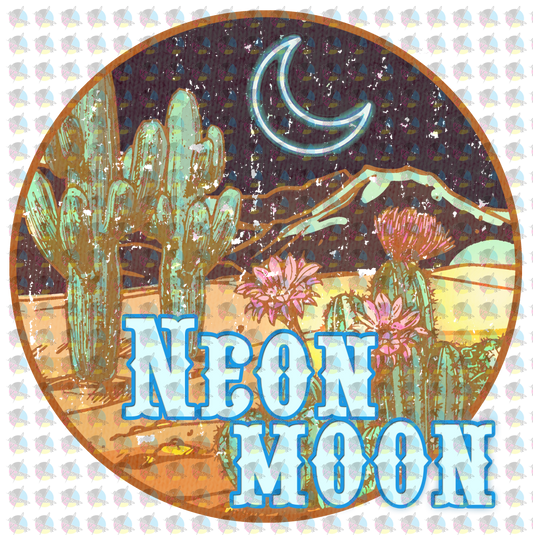 Pre-Order Neon Moon Glitter Dream Transfer Screen Print