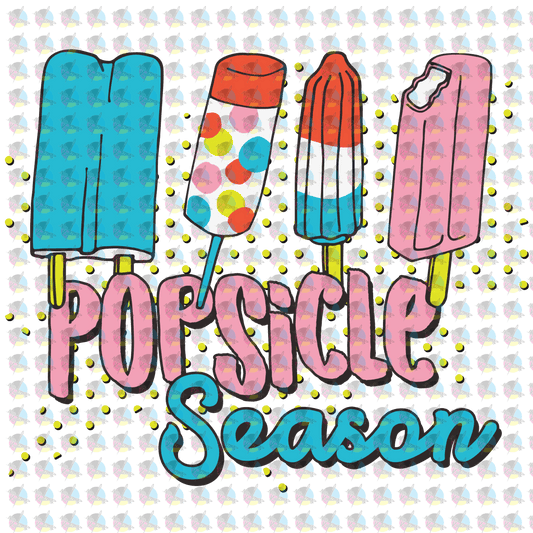 Pre-Order Popsicle Season Glitter Dream Transfer Screen Print