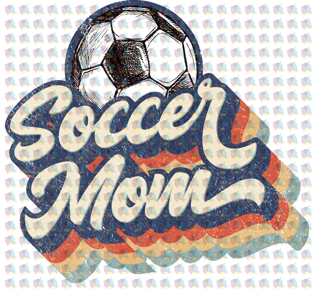 Pre-Order Retro Soccer Mom Glitter Dream Transfer Screen Print