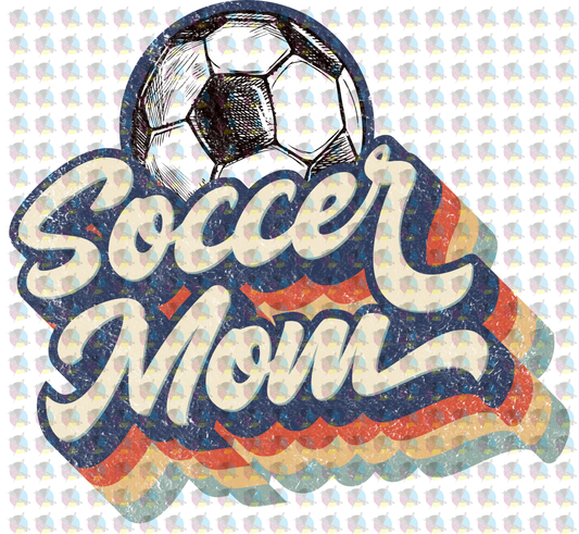 Pre-Order Retro Soccer Mom Glitter Dream Transfer Screen Print