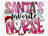 Pre-Order Santas Favorite Nurse Non-Glitter Dream Transfers