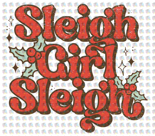 Pre-Order Sleigh Girl Glitter Dream Transfer