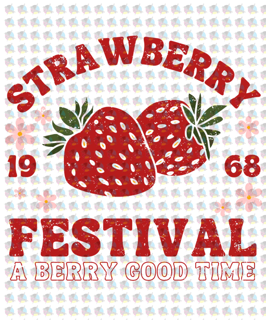 Pre-Order Strawberry Festival Glitter Dream Transfer Screen Print