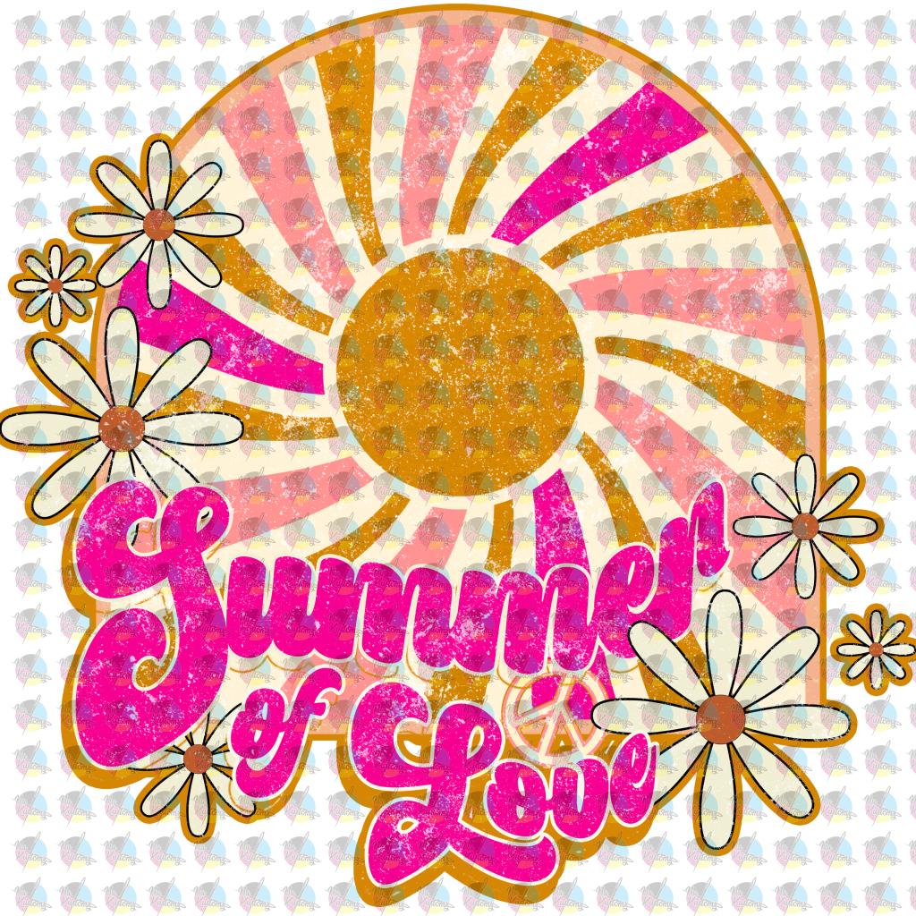 Pre-Order Summer Of Love Glitter Dream Transfer Screen Print