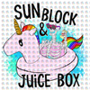 Pre-Order Sun Block And Juice Box Glitter Dream Transfer Screen Print