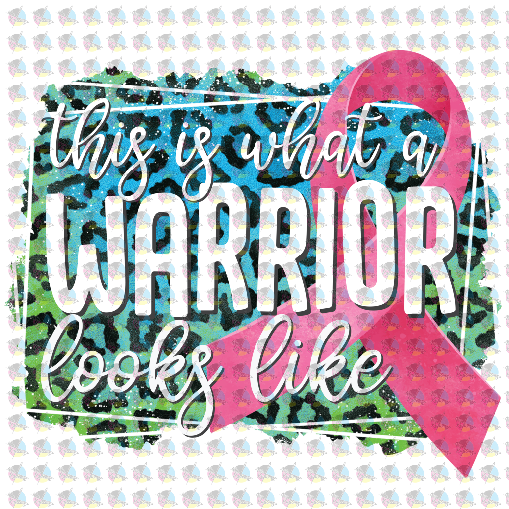 Pre-Order This Is What A Warrior Looks Like Pocket/koozie Glitter Dream Transfer