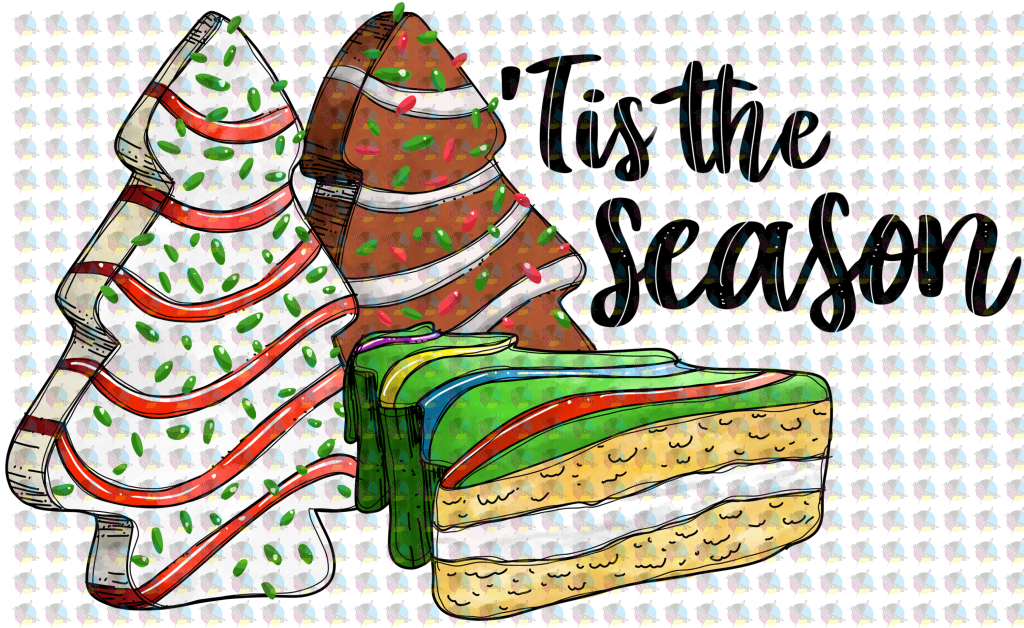 Pre-Order Tis The Season 3 Cakes Glitter Dream Transfer