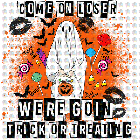 Pre-Order Were Going Trick Or Treating Glitter Dream Transfer