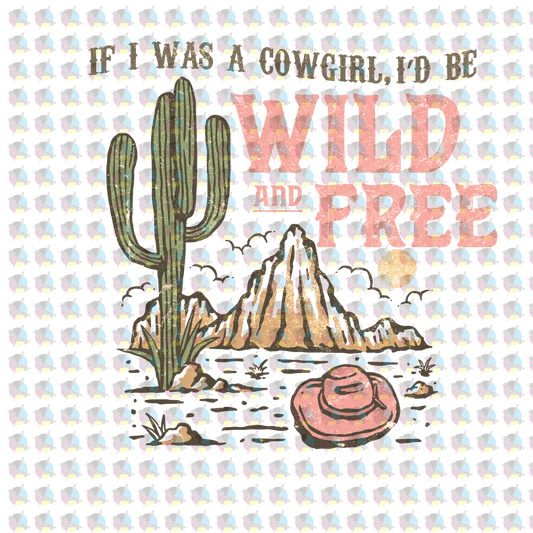 Pre-Order Wild And Free Glitter Dream Transfer Screen Print