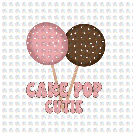 Rts Cake Pop Cutie Kids Glitter Dream Transfer