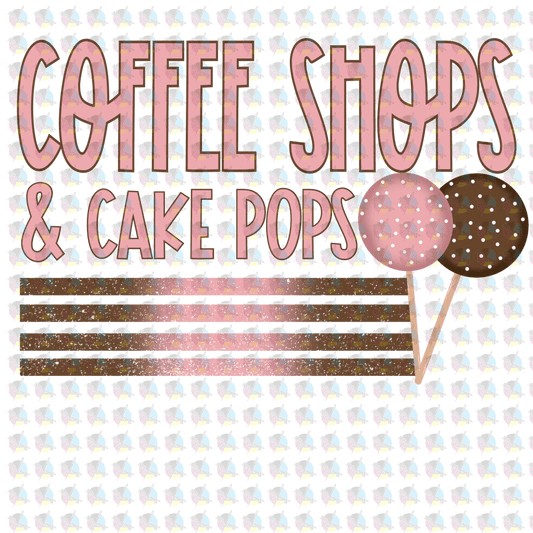 Rts Coffee Shop And Cake Pops Glitter Dream Transfer