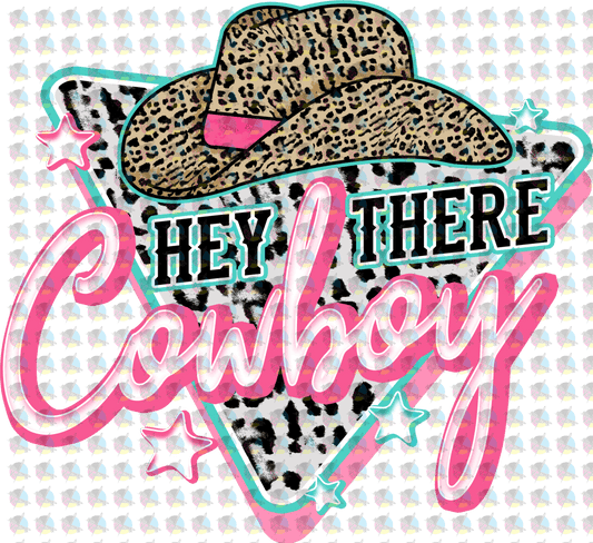 Rts Hey There Cowboy Glitter Dream Transfer Screen Print