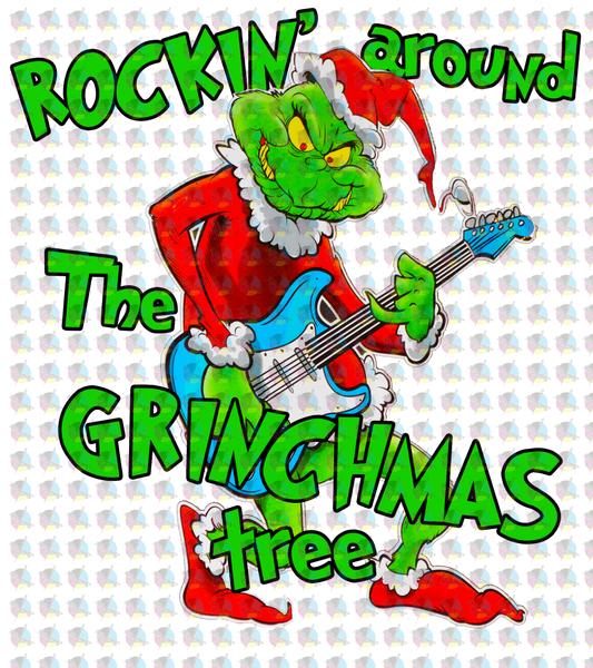 Rts Rockin Around The Greenmas Tree Non-Glitter Dream Transfer