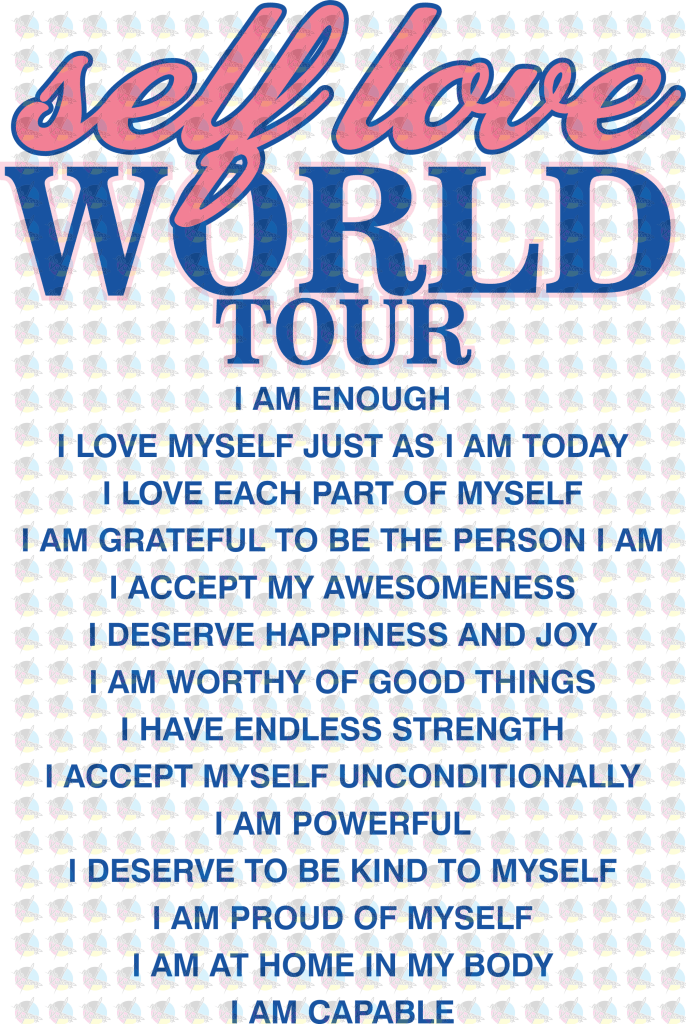 Rts Self Love World Tour Glitter Dream Transfers