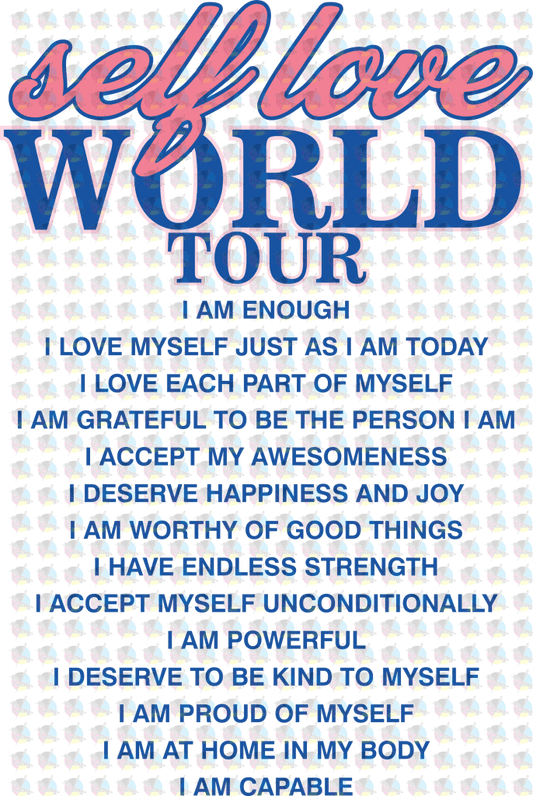 Rts Self Love World Tour Glitter Dream Transfers