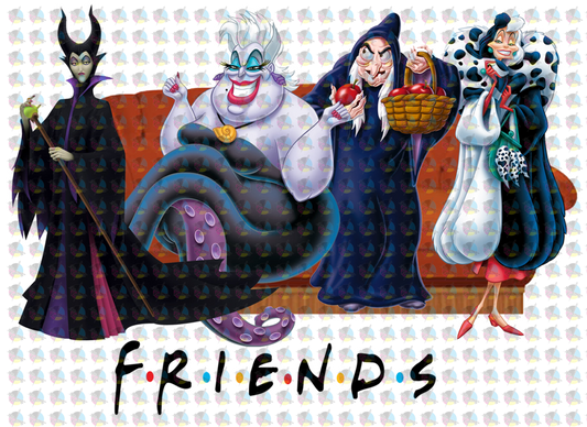 Rts Villan Friends Glitter Dream Transfer Plastisol